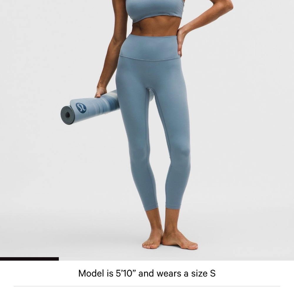 Lululemon Align No Line Pant 25” - Steel Blue - Size 12 - NWT